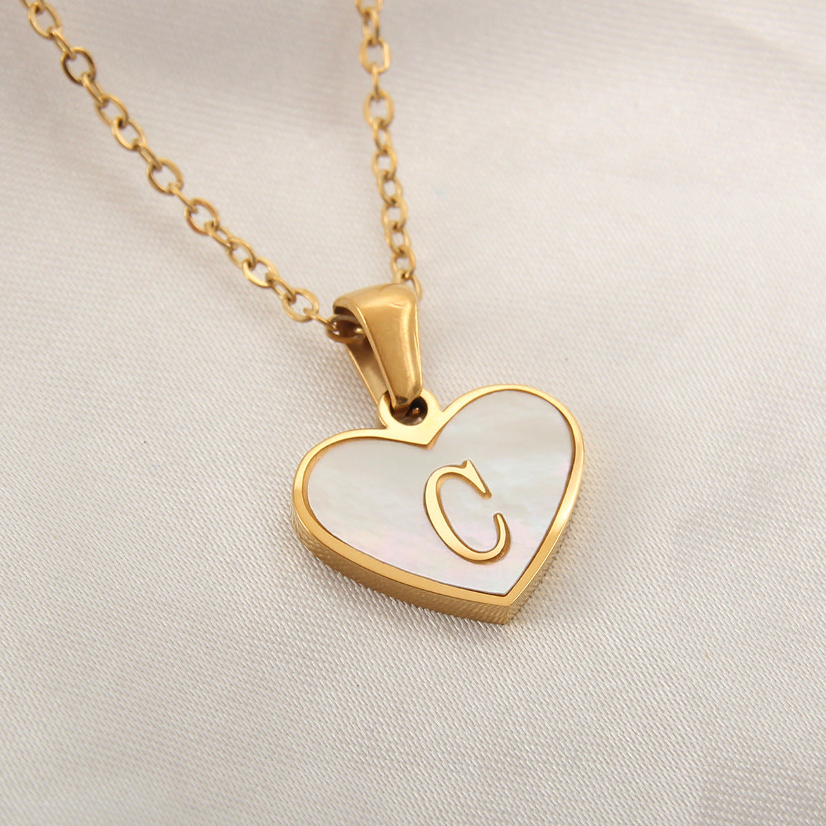 26 Letter love Heart-shaped Necklace