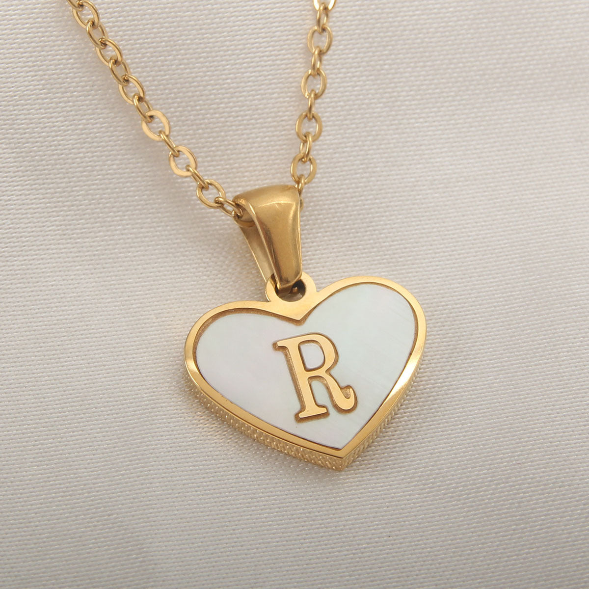 26 Letter love Heart-shaped Necklace