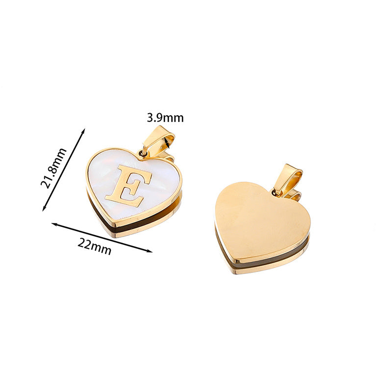 26 Letter love Heart-shaped Necklace