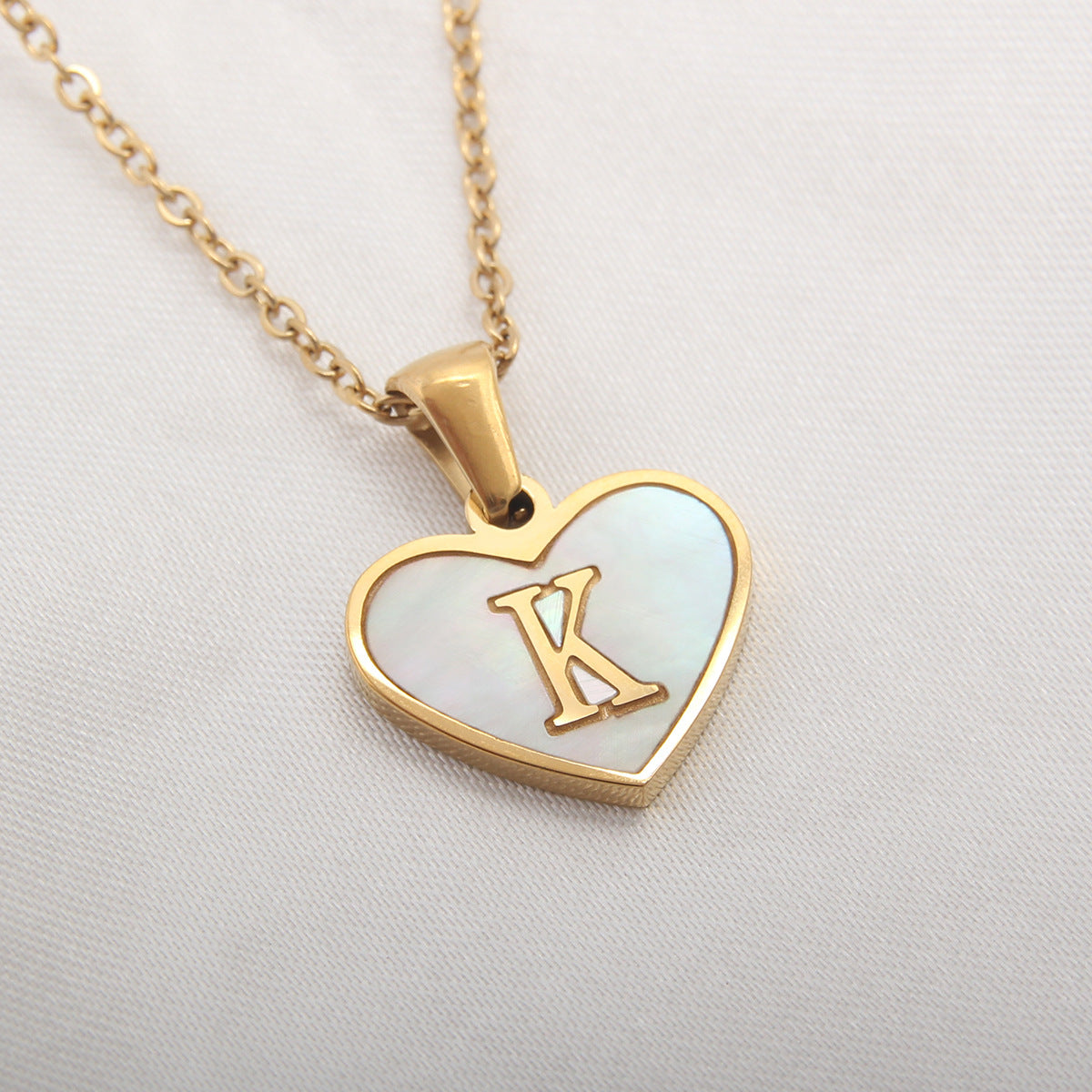 26 Letter love Heart-shaped Necklace