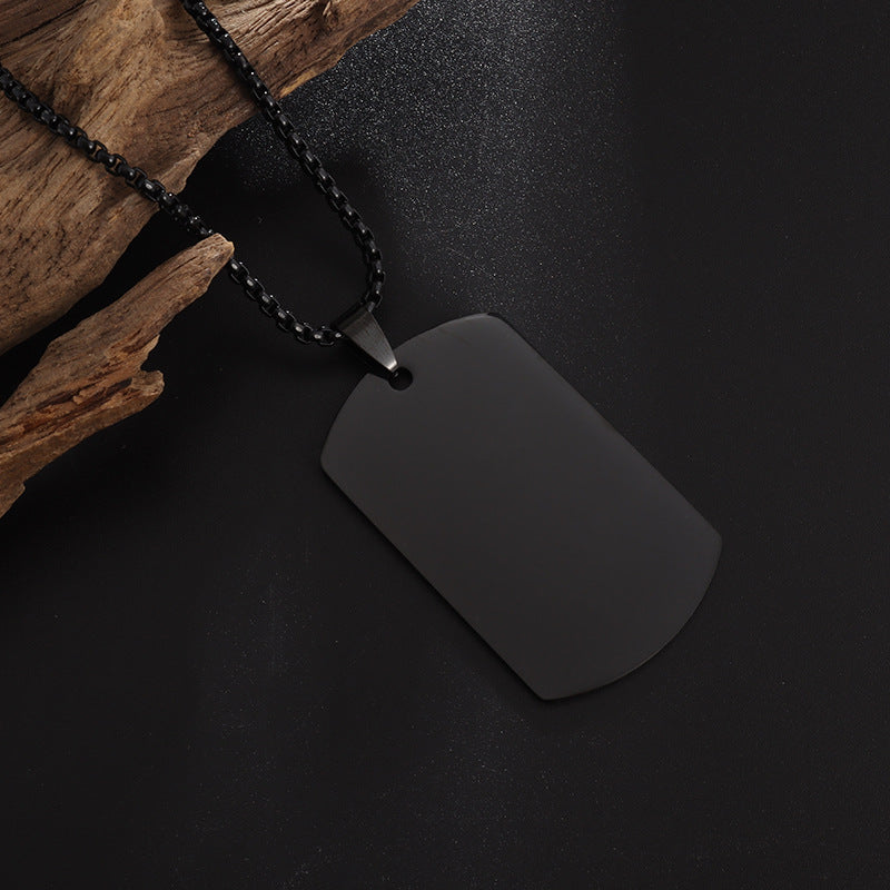 Smooth polished dog tag customizable (quick selling)