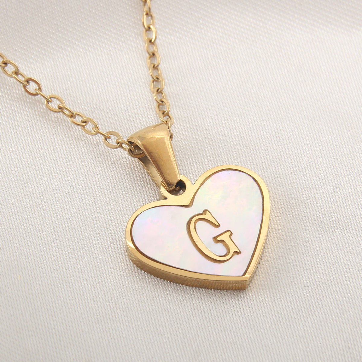 26 Letter love Heart-shaped Necklace