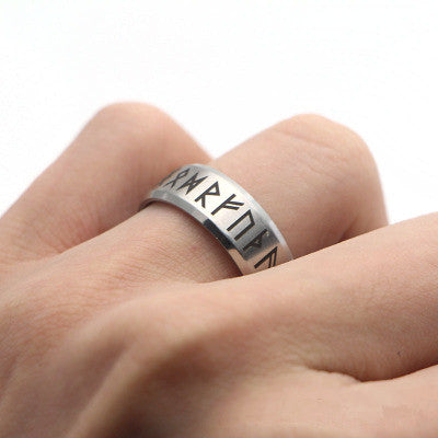 Stainless Steel viking symbols Ring