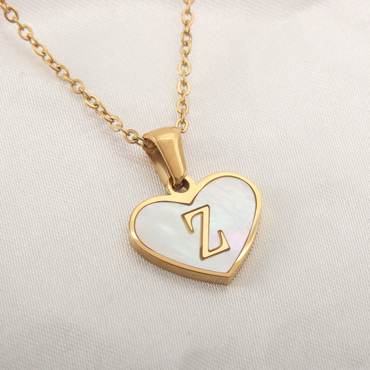 26 Letter love Heart-shaped Necklace