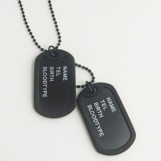 Steel customizable dog tag