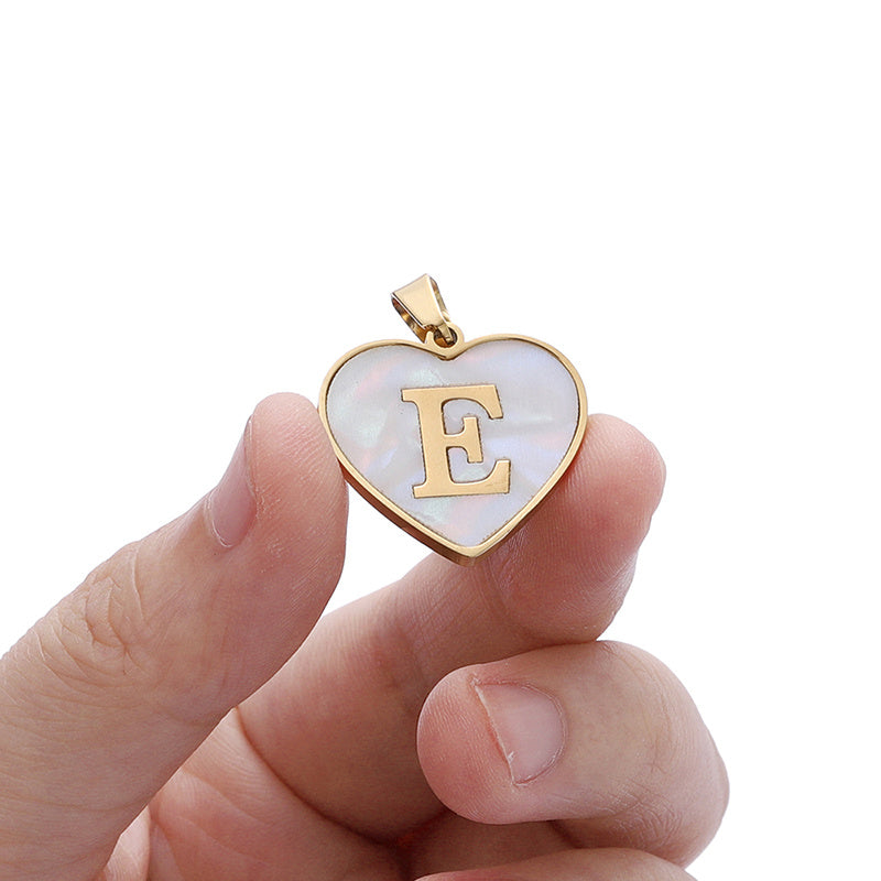 26 Letter love Heart-shaped Necklace