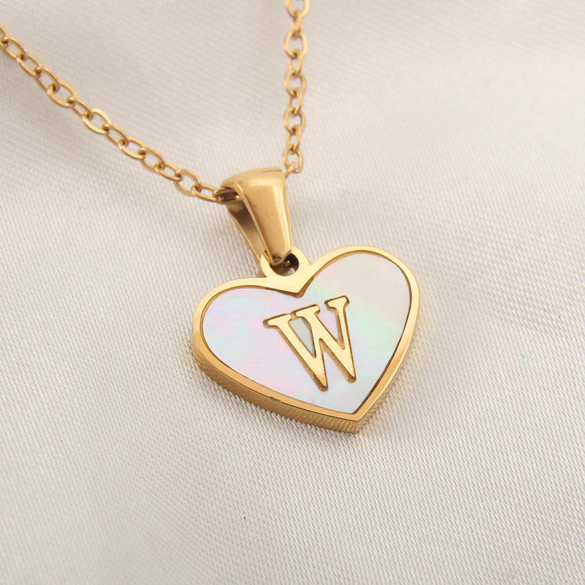 26 Letter love Heart-shaped Necklace