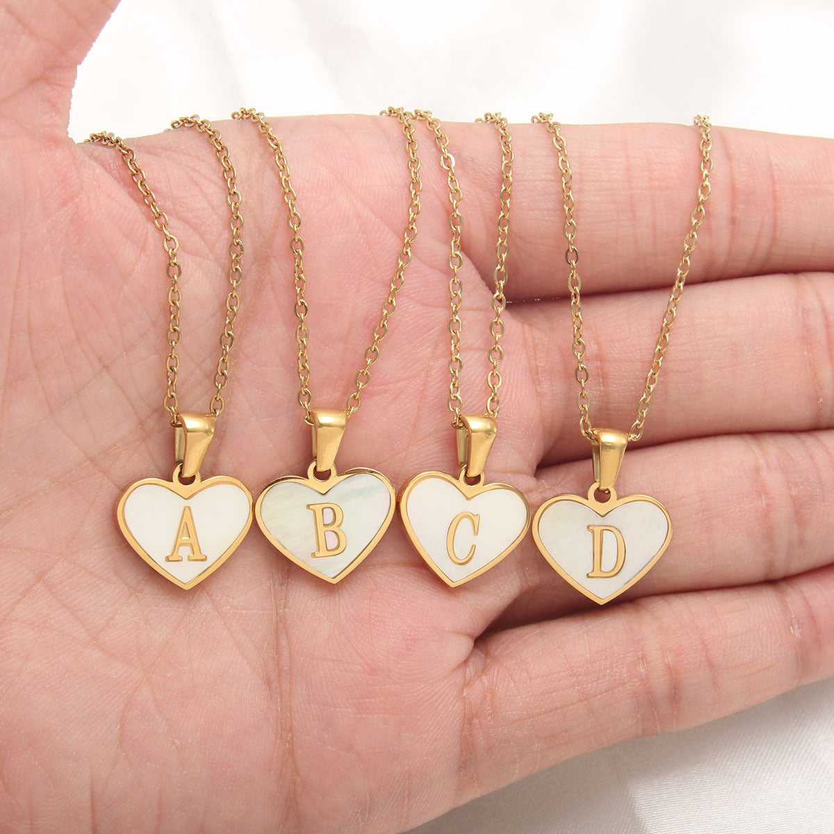 26 Letter love Heart-shaped Necklace