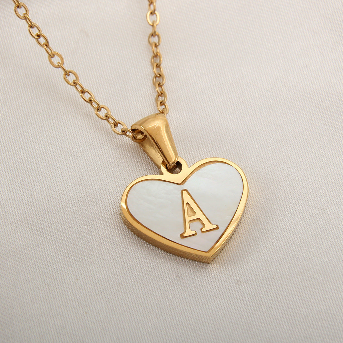 26 Letter love Heart-shaped Necklace