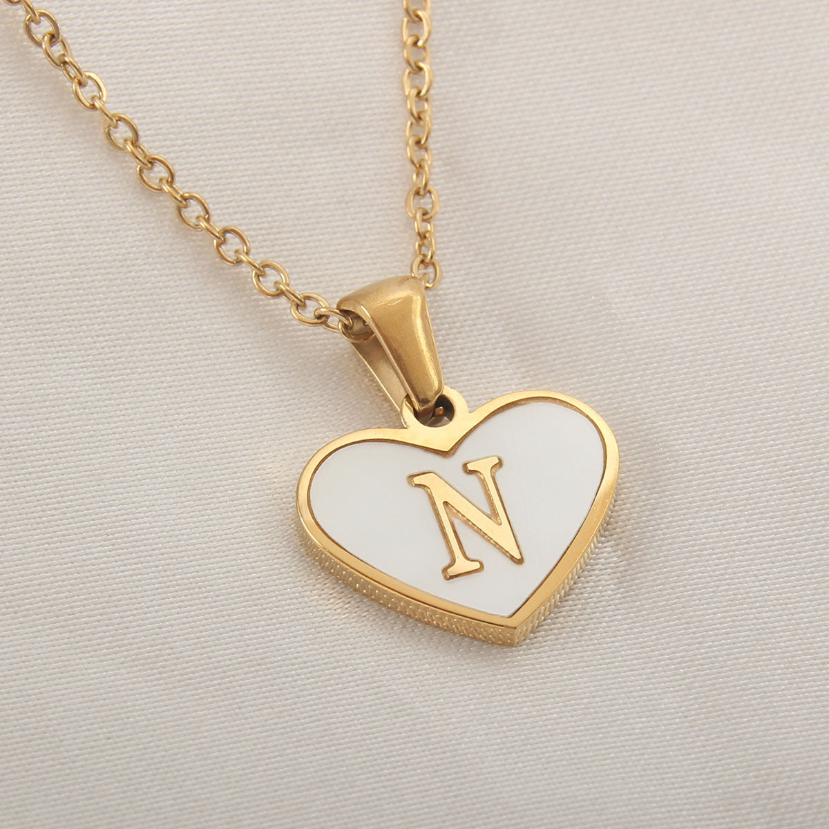 26 Letter love Heart-shaped Necklace