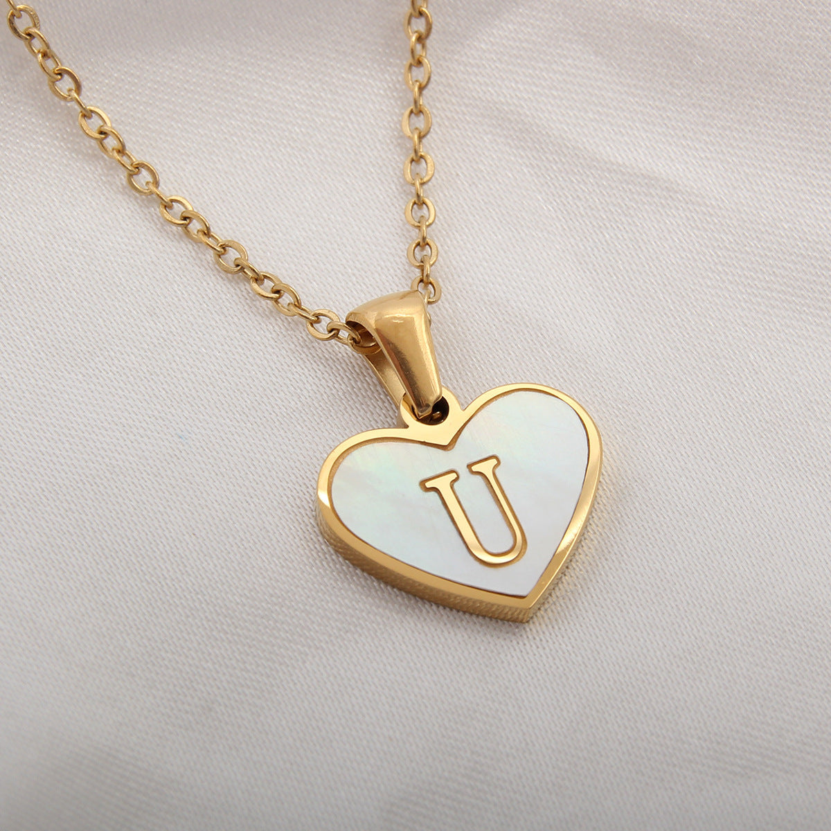 26 Letter love Heart-shaped Necklace