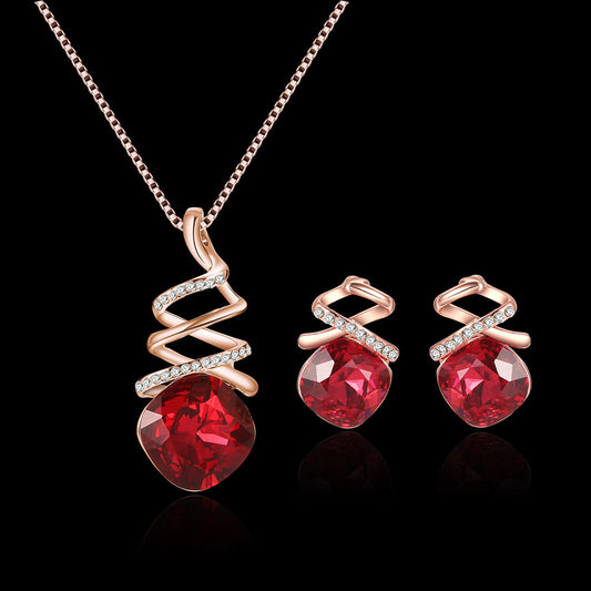 Bridal Jewelry Necklace with Earrings