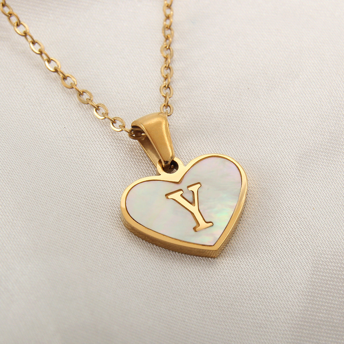 26 Letter love Heart-shaped Necklace